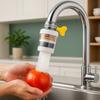 Water Filter For Faucet With Rotating Balls Removes Metal Contaminants
