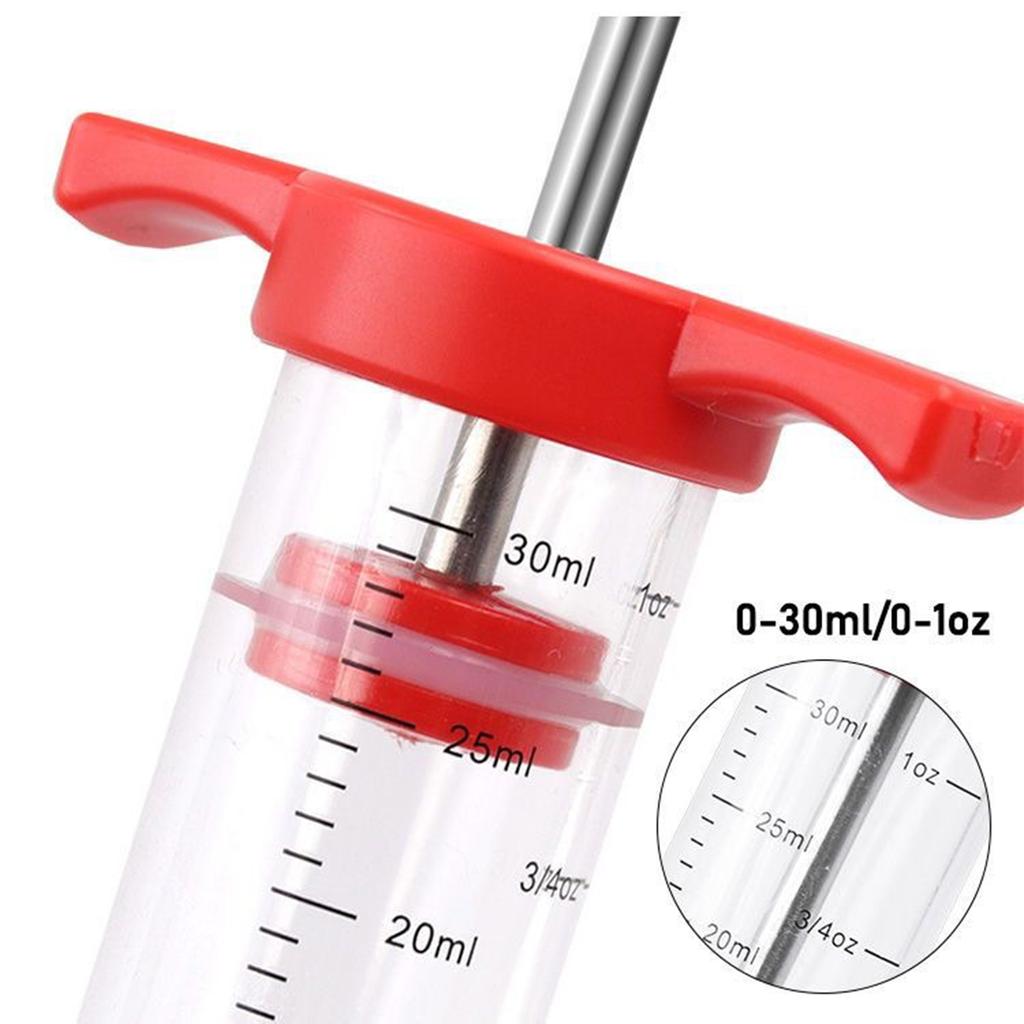 Kitchen Seasoning Syringe Turkey Needle Marinade Syringe Barbecue Syringe Baking Tool Injection Needle