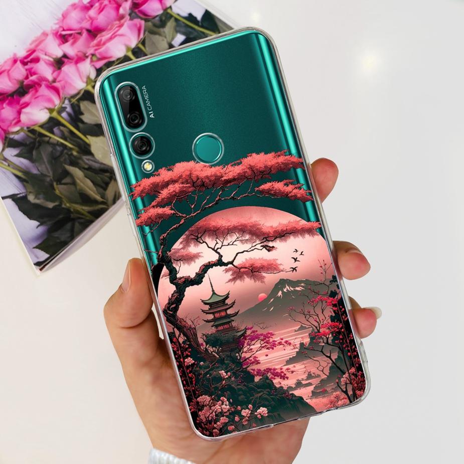 Чехол для Huawei Y9 Prime 2019 STK-L21 STK-L22 Новый модный окрашенный чехол Прозрачный силиконовый чехол для чехла телефона Huawei Y9 Prime 2019