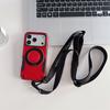 Crossbody Lanyard Shockproof For Magsafe Magnetic Kickstand Phone Case with Detachable Wrist Strap For iPhone 16 17 Pro Max Air