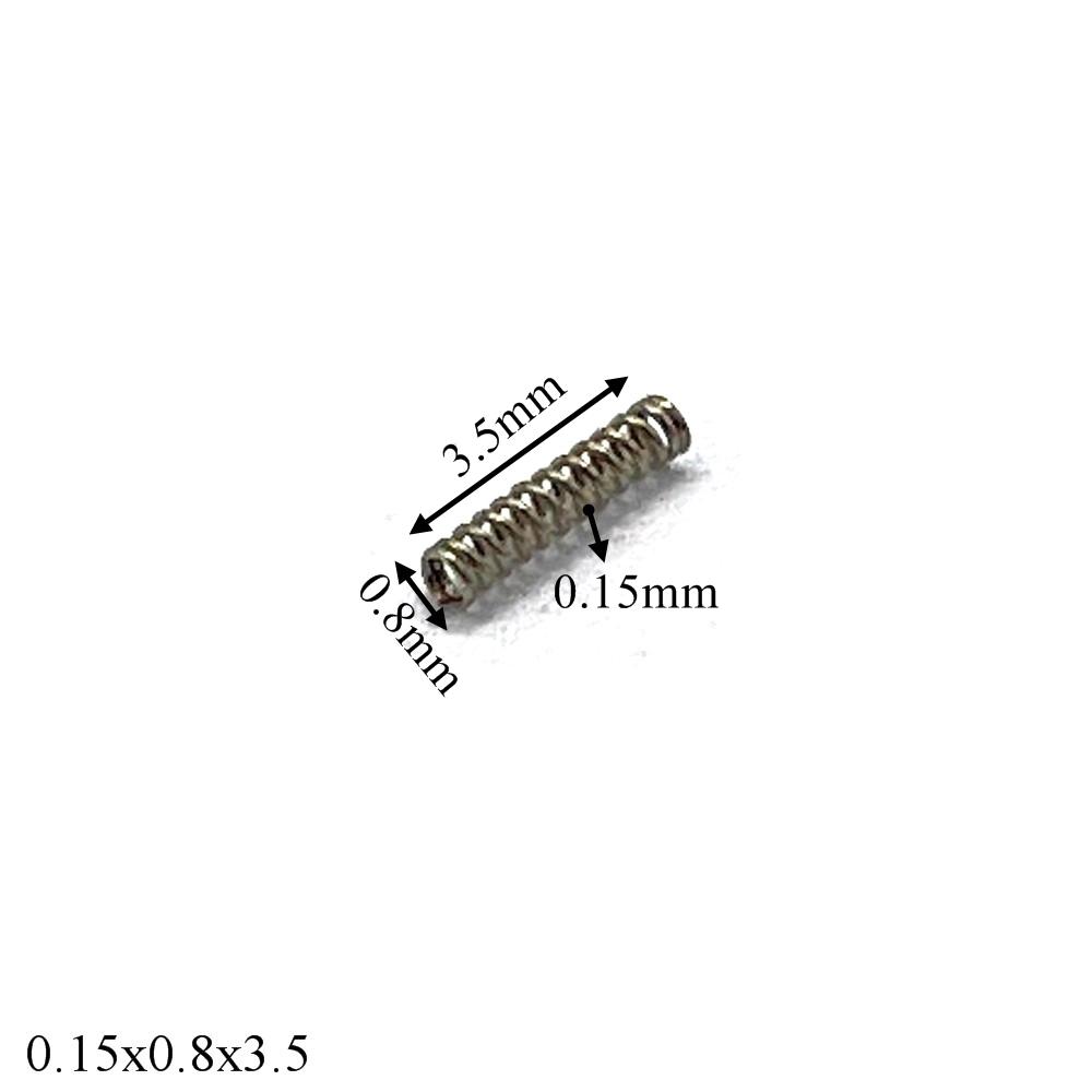 10pcs Watch Spring Precision Small Spring Strap Button Springs Wire Diameter 0.12-0.15MM