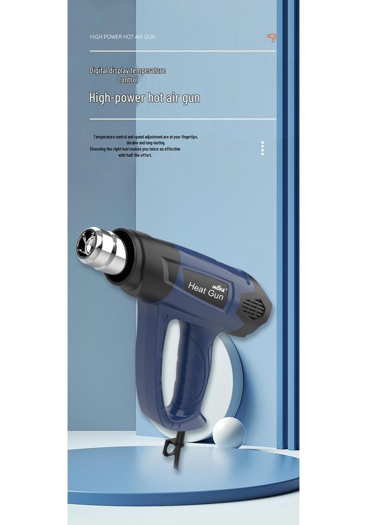 MOFA 2000W Digital Heat Gun for Car Film & Baking, EU/US Spec.