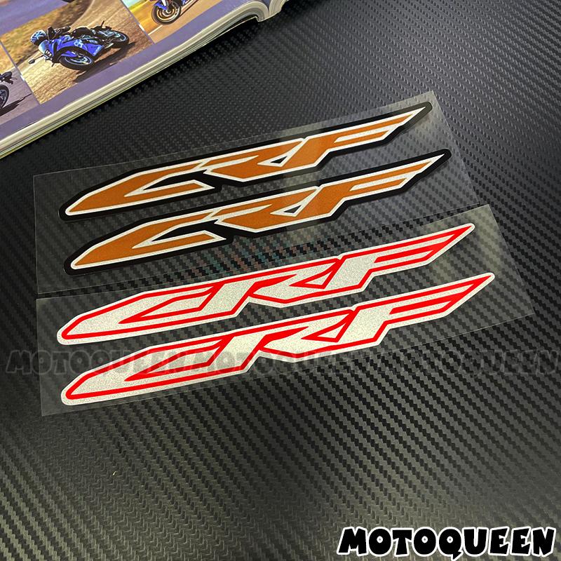 AAALX1 For Honda CRF 250F 250L 300L 450X 450R 1100 CRF450 Motorcycle Fairing Body Side Emblem Logo Decor Reflective Decals Stickers