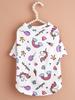 Pet Cloth Dog T-shirt with Cute Unicorn Pattern Printed Clothes for Puppy Dog Cat Cool Apparel Costume