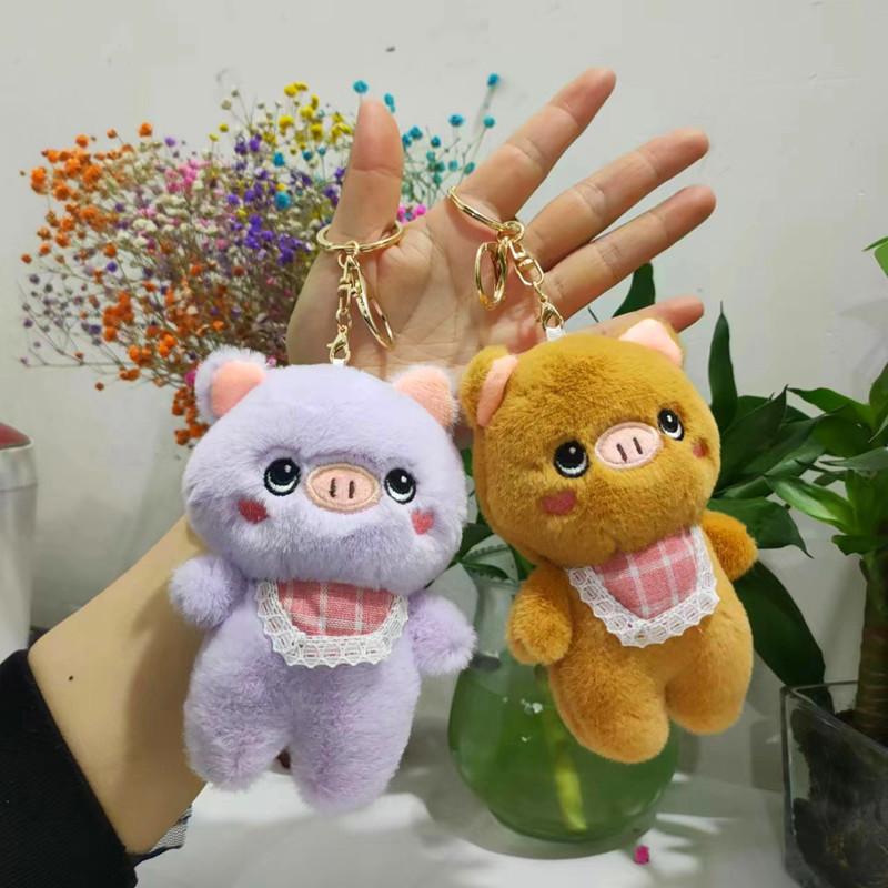Delightful Pig Plush Keychain Pendant Piggy Stuffed Doll Wedding Souvenir Doll Gift