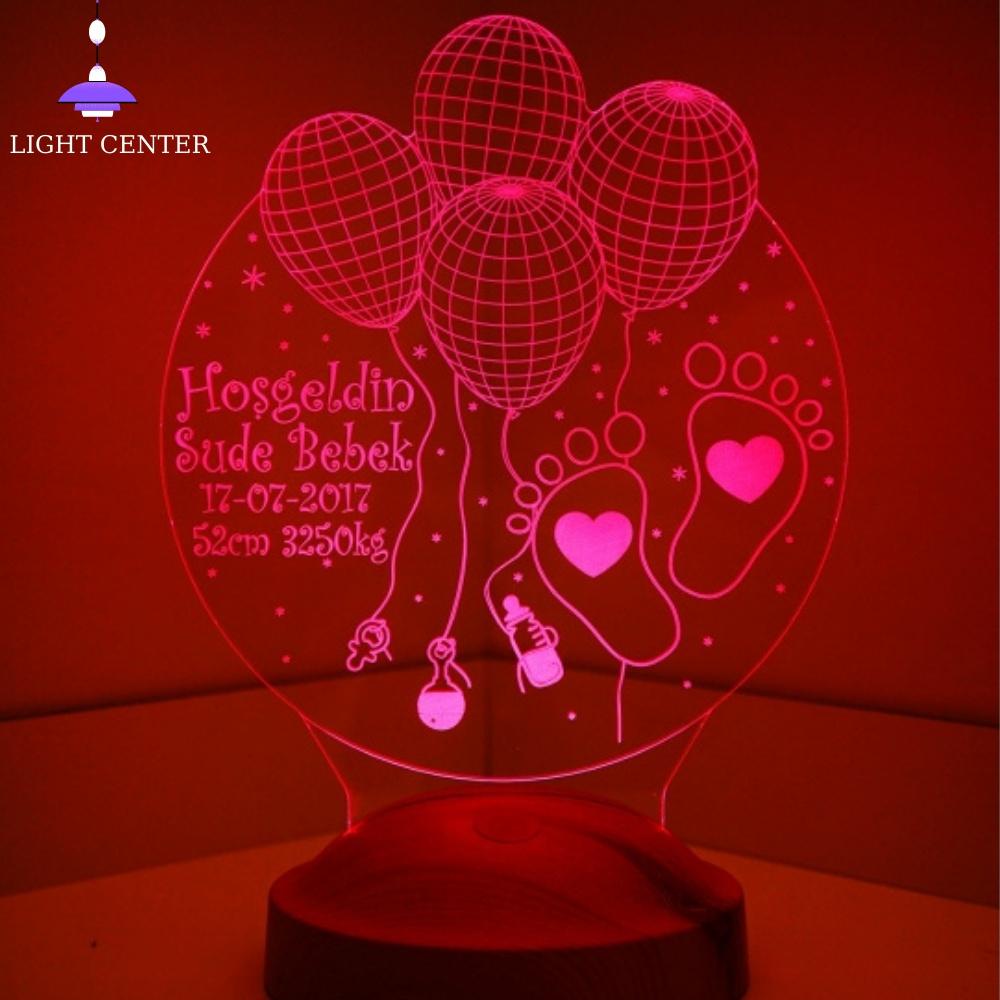 3D Customizable/ Birthday Themed Night Lamps Kids Lamp Moon Night Light Room Lamp Desk Decor Cool Lamps