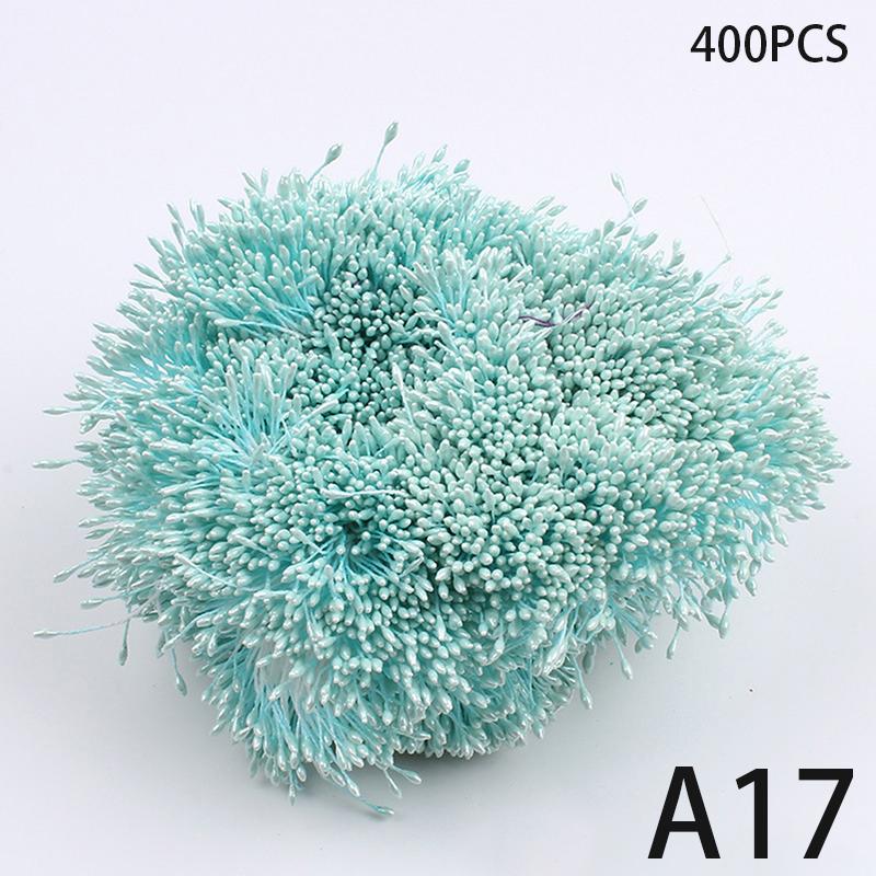 400Pcs Mini Flower Stamen Artificial Pearl Pistil Double Heads DIY Floral Craft For Wedding Decor Needlework Scrapbooking