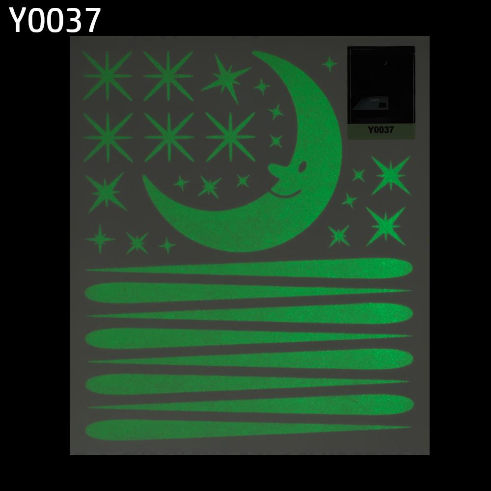 Сделай сам Виниловое украшение для дома Детская спальня Ночной свет Луна Светится в темноте Флуоресцентная наклейка Звезда Светящиеся наклейки на стену
