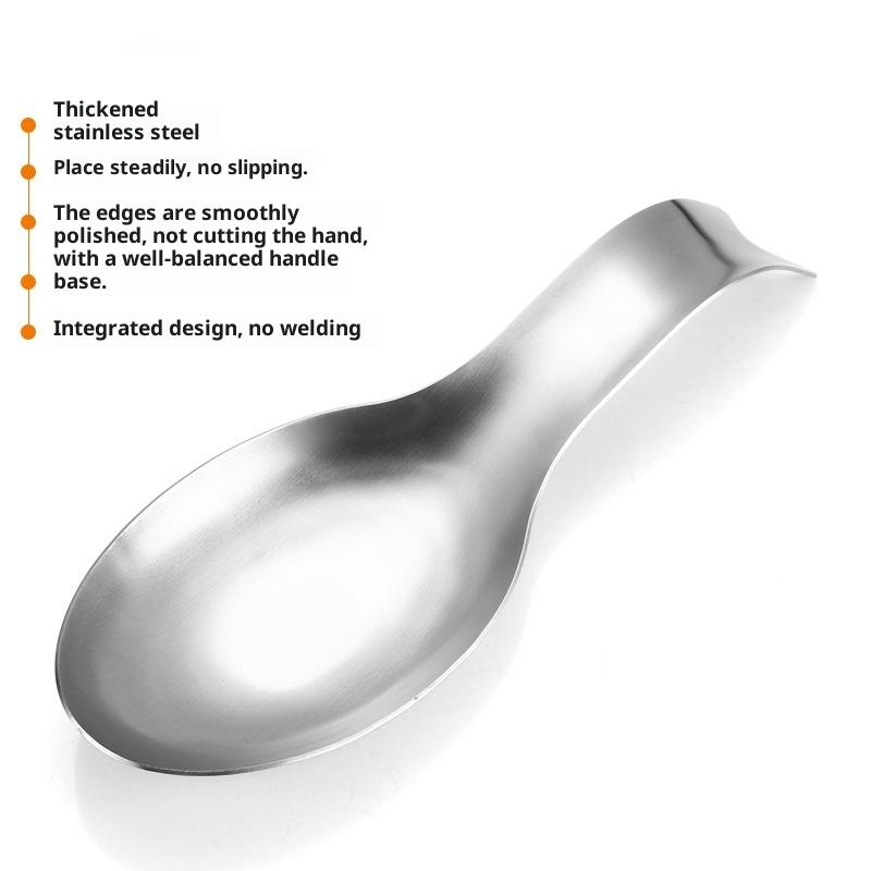 Large Stainless Steel Spoon Holder Heat Resistant Stable Base for Cooking Coffee Table Kitchen