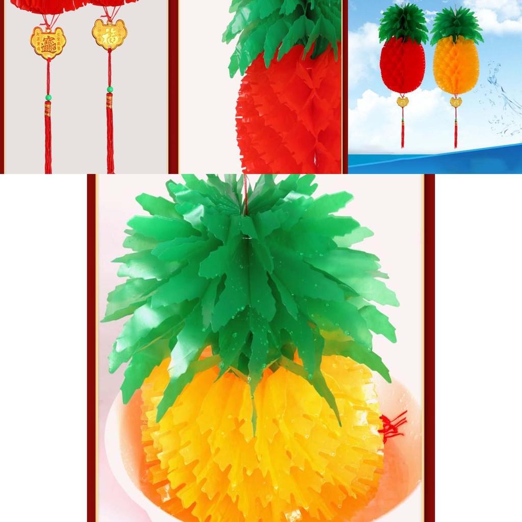 Очаровательные фонарики в виде ананасов и яблок, созданные для красочного декора на Счастливый Новый год и для празднований