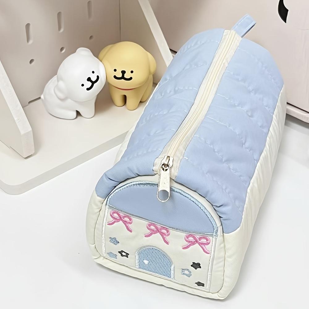 House Shaped Large Capacity Pencil Case, Kawaii Desk Stationery Storage Bag for Students