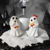 Halloween Ghost Figurine Cute Small White Ghost Statue Tabletop Ghost