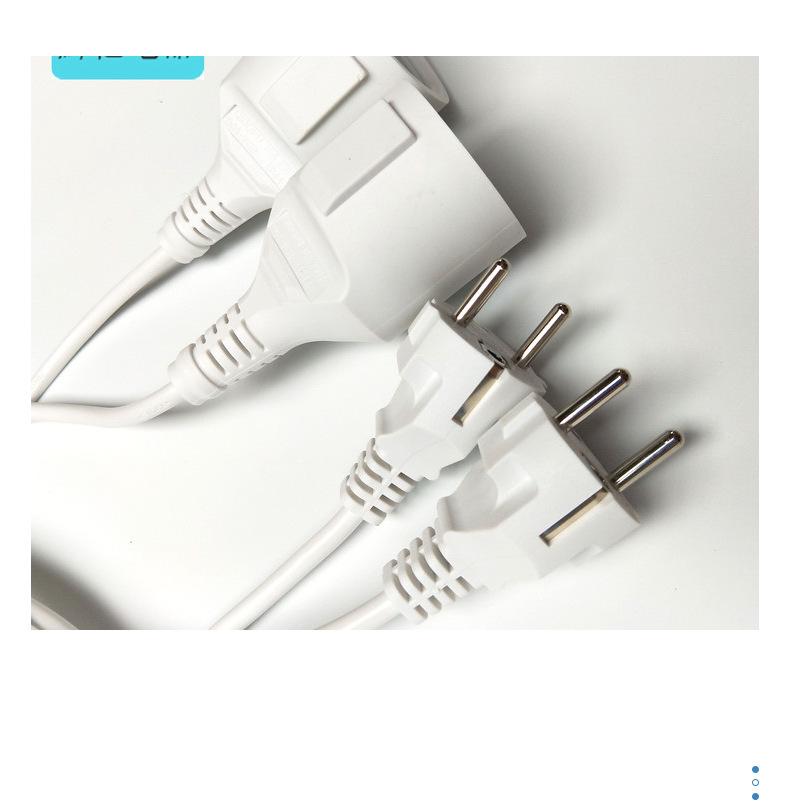 European Standard Waterproof Power Extension Cord with German/French Plug and Male/Female Connector
