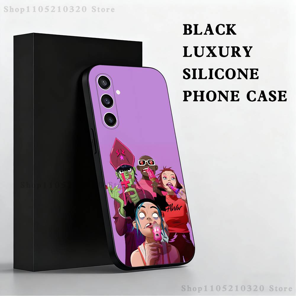 G-Gorillaz-Z band Phone Case For Samsung S25,S24,S23,S22,S21,S20,S10,Ultra,Plus,Lite,FE,Soft Silicone Black Cover