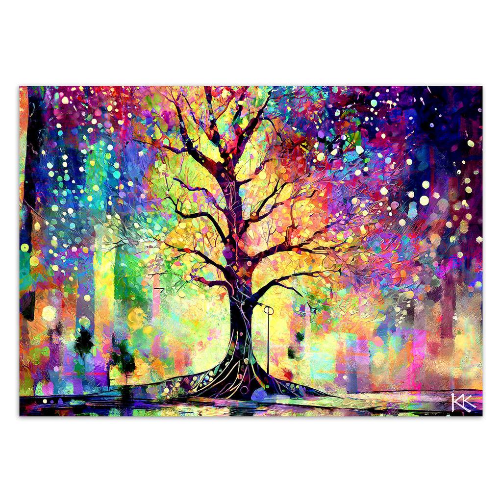 Wallpaper Colorful Tree