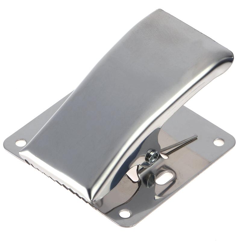 Stainless Steel Deep-Jaw Fish Tail Clip with Mounting Base Fish Cleaning Station Clip Fish Tail Clip for Fishing Board