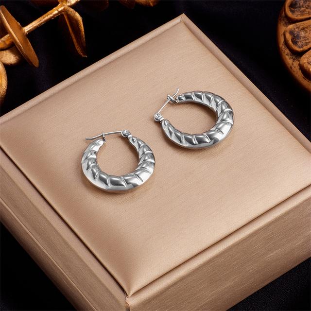 316L нержавеющая сталь новые геометрические серьги-кольца золотого цвета для женщин, эффектные ювелирные изделия, подарок на вечеринку, бижутерия, аксессуары