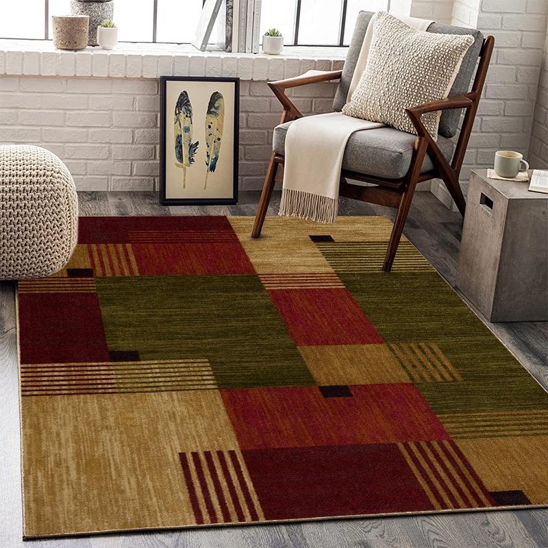 Скандинавский полосатый ковер для украшения гостиной, абстрактное искусство, коврик под журнальный столик, ретро ковер для дома, ковер для кабинета, ковер большой площади, мода
