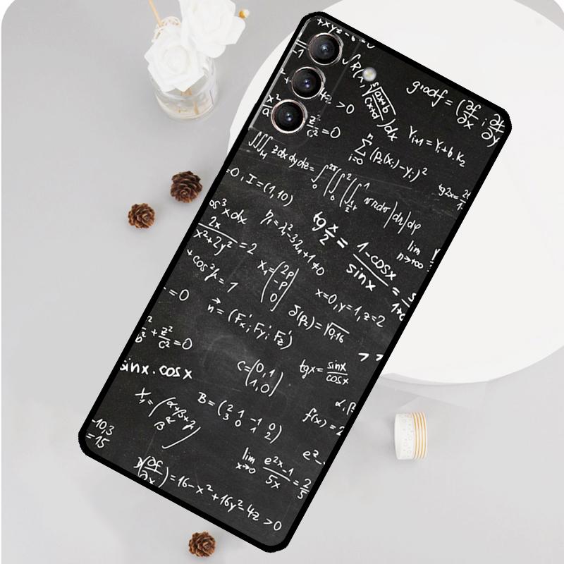 Чехол с формулами по физике, науке, математике для Samsung Galaxy S23 FE S20 S21 S22 Ultra S8 S9 S10 Plus Note 10 20 Ultra Мягкий чехол