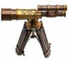 Nautical Brass Telescope Sptglass Wooden Tripod Stand Collectible Desk Decor