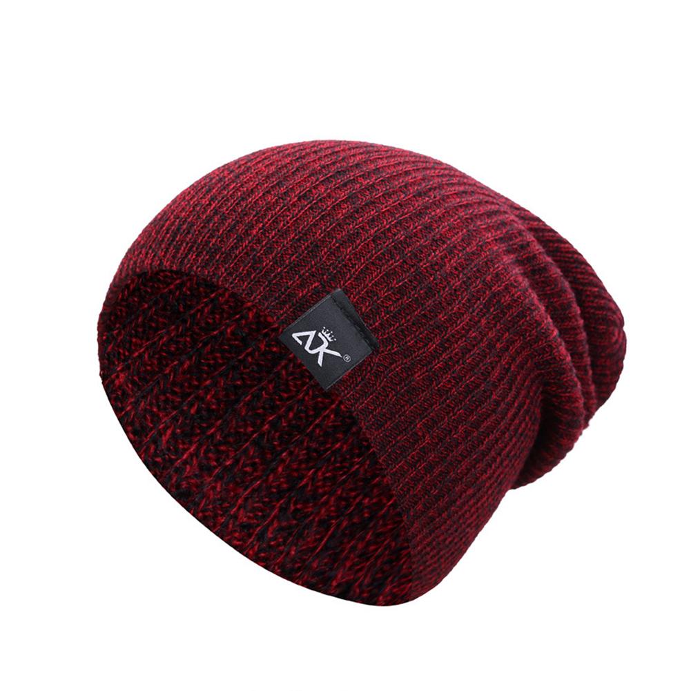 Baggy Beanies Winter Cap Outdoor Bonnet Skiing Hat Soft Knitted Hat for Man and Woman