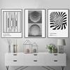 Victor Vasarely Exhibition Art Print Illusion Black and White Poster Abstract Geometric Optical Canvas Painting Wall Decoration
