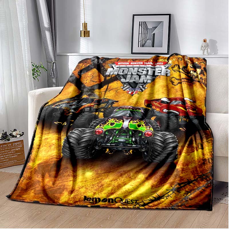 Monster Jam Grave Digger Truck Hot Wheels Диван Одеяло Легкое теплое изоляционное одеяло Кровать Офисный автомобиль наколенники Плед Одеяло