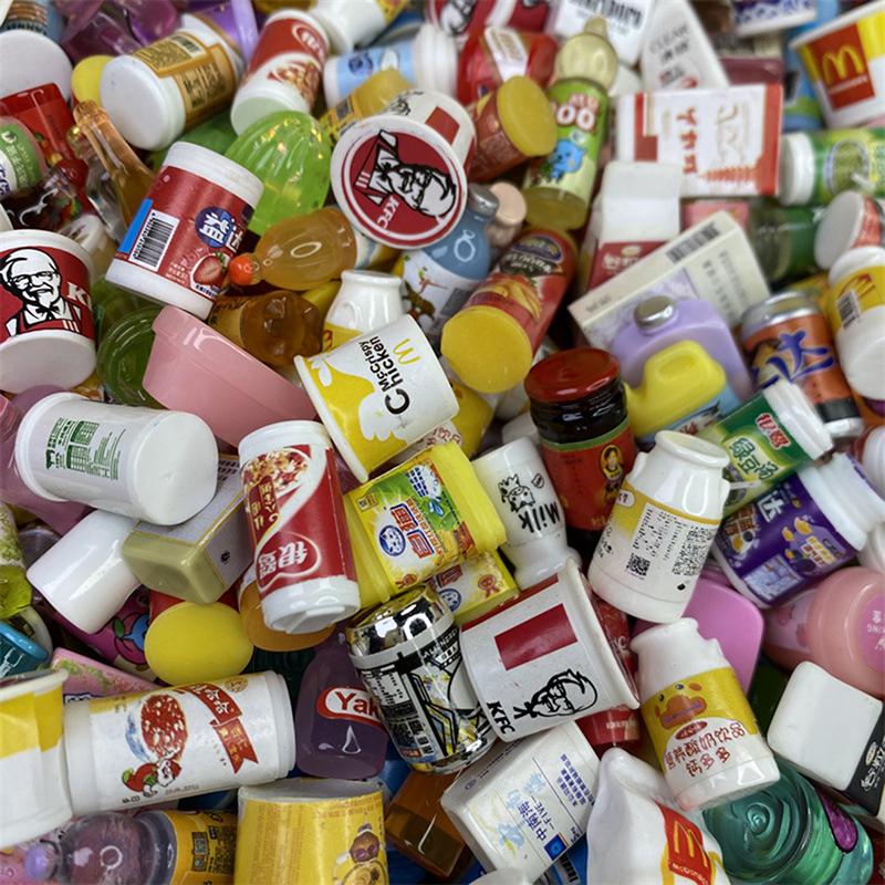 5Pcs Cute Mini Dollhouse Supermarket Food Snacks For Doll Kitchen Accessories