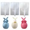 Long-Eared Egg Rabbit Plaster Doll-Silicone Mold Homemade Bunny Aromatherapy Candle Mold DIY Plaster Mold Home Decor