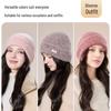JIUMU Women's 100% Alpaca Wool Winter Knitted Hat