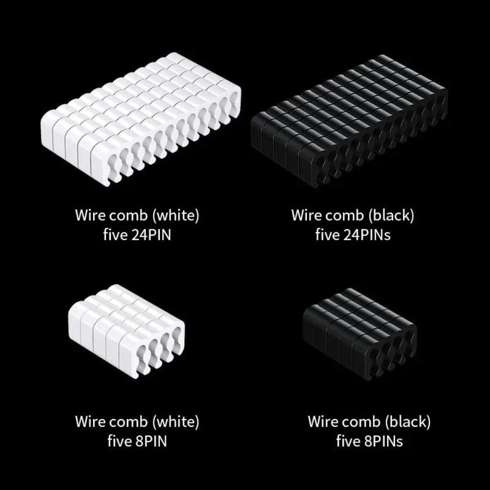 Cable Comb Modular Power Supply Organizer Motherboard 24PIN CPU GPU Cable Clamp PC Case Neat Cabling DIY Decoration Accessory