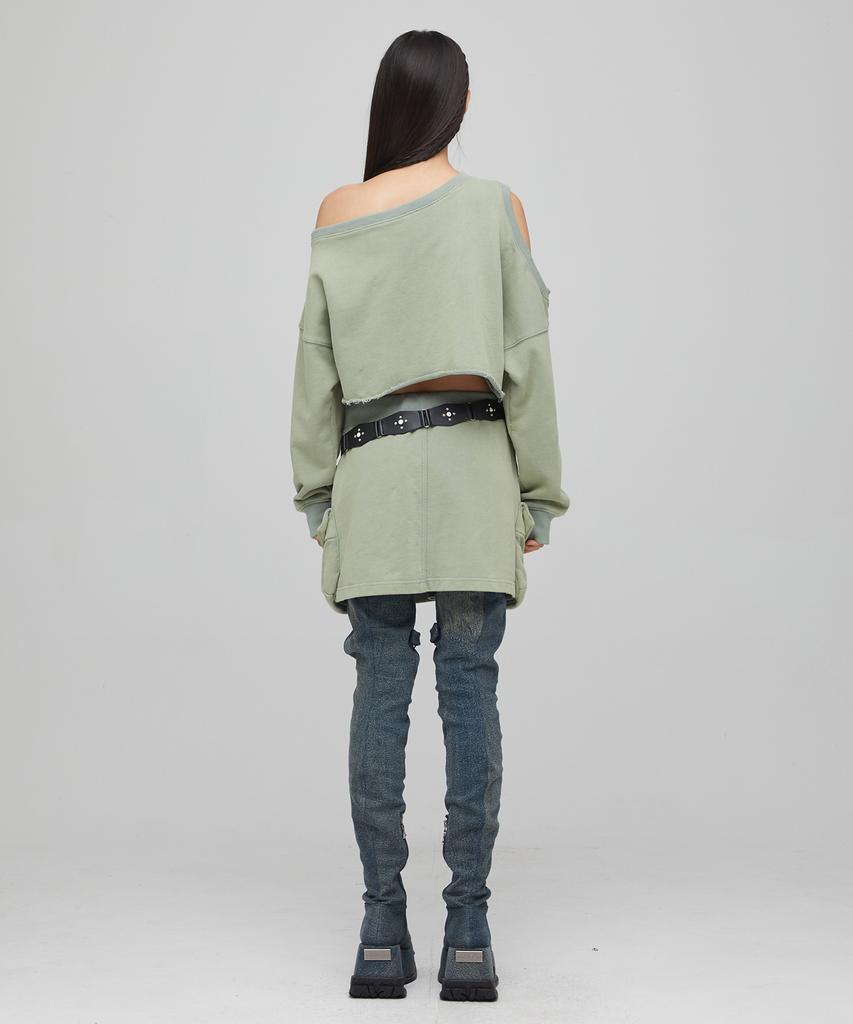 Юбка-шорты Lara Fox Pocket Sweat Khaki Bq4Cs001