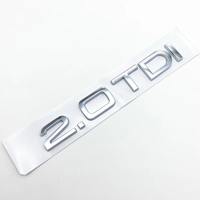 Glossy Black ABS Numbers Letters Q2 Q3 Q4 Q5 Q6 Q7 Q8 TDI TFSI 2.0T Emblem For Audi Q series Car Fender Trunk Rear Logo Sticker