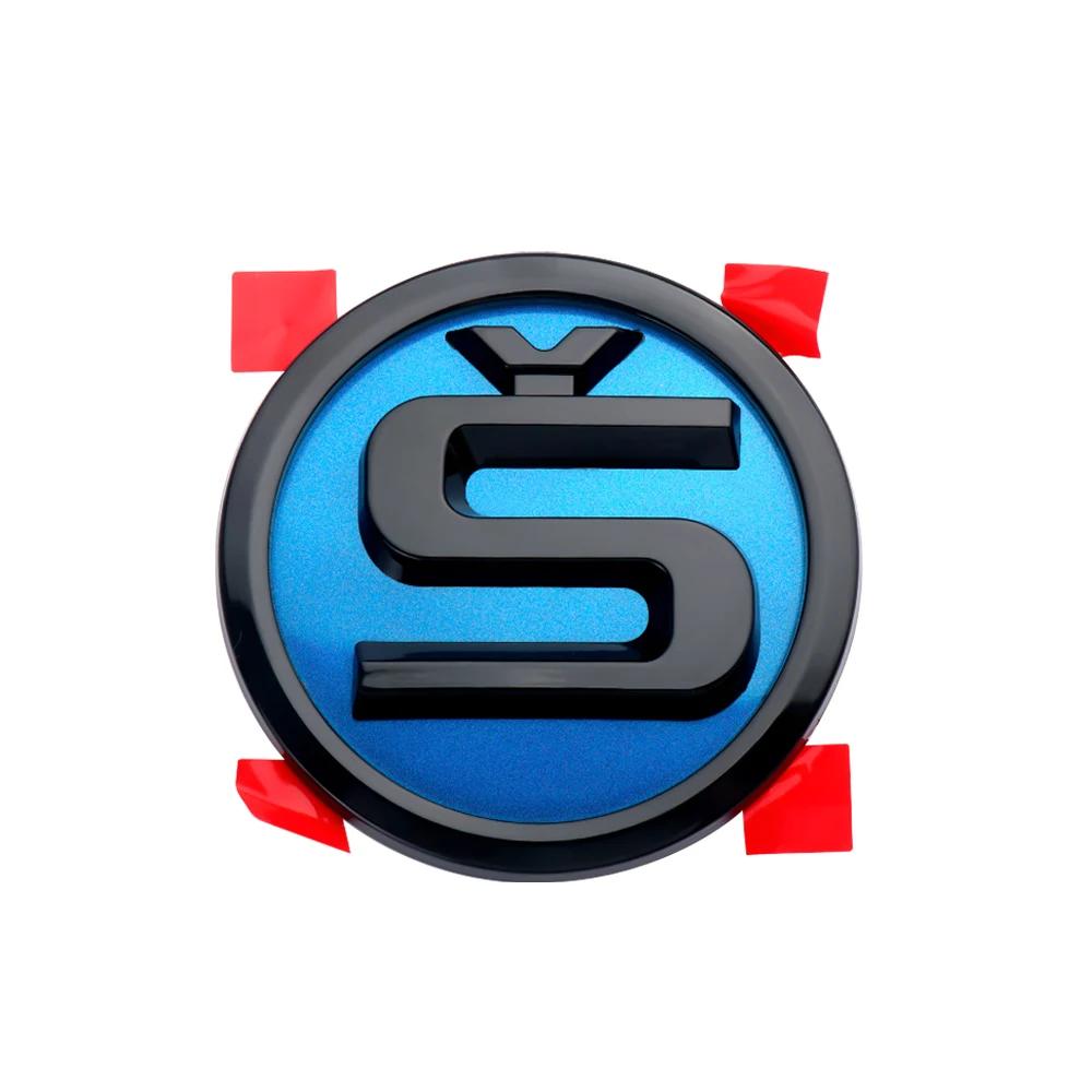 Car Sticker 2025 New 1pcs 8/9/10cm Car Emblem Badge Hood Front Rear Trunk Logo For Skoda Octavia Fabia Superb Kamiq Karoq Skoda