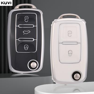ТПУ Чехол-оболочка для автомобильного ключа для Vw Volkswagen Amarok Polo Golf 4 5 6 Mk4 Bora Jetta Altea Alhambra Passat Beetle Caddy Tiguan