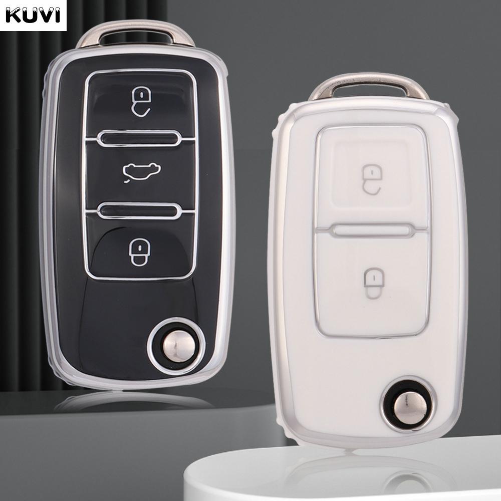 ТПУ Чехол-оболочка для автомобильного ключа для Vw Volkswagen Amarok Polo Golf 4 5 6 Mk4 Bora Jetta Altea Alhambra Passat Beetle Caddy Tiguan