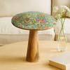 Wooden Mushroom Hand-Painted Mediterranean Tile Decor