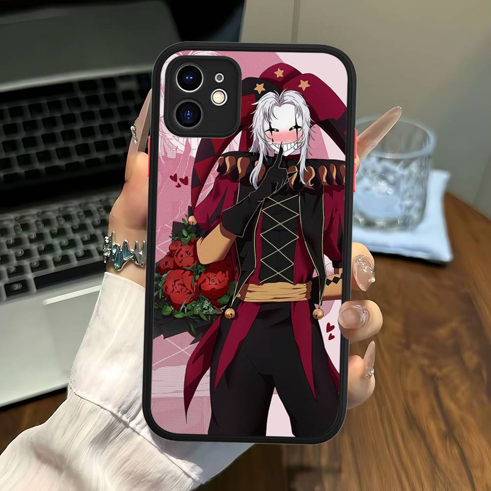 Чехол для телефона Аниме Цирк Уродцев Пьеро Для IPhone 16e 16 15 14 13 12 11 Pro Max X XS Max Plus Матовый Прозрачный
