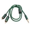3.5mm Y Splitter Cable 1.64FT HiFi Stereo Sound Headphone Jack Adapter Male to Aux Sound Cable for Smartphone Speaker