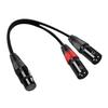 Кабель-разветвитель Freneci Dual DMX Y, 3-контактный штекер на 5-контактный гнездо XLR, адаптер для светового микрофона, 0,5 м