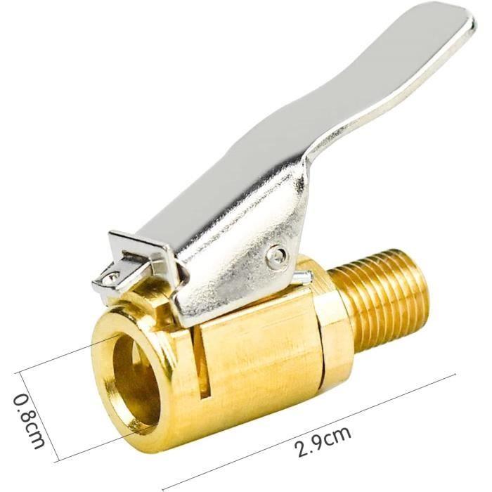 Embout Gonflage Pneu - 4Pcs - 8mm - Laiton - Universel