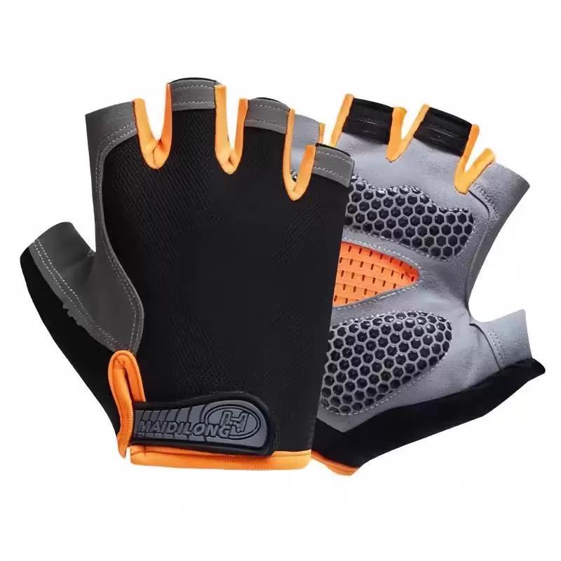 German Sports Cycling Half-Finger Gloves, Unisex, Mountain Road Bike Gloves, Wear-Resistant, Shock-Absorbing, Highly Elastic