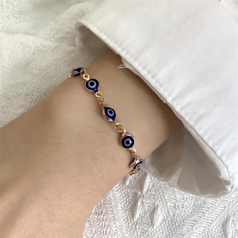 Trend Able Colorful Devil Eye Регулируемый браслет для женщин и мужчин Винтажный простой персонализированный браслет Подарки на день рождения
