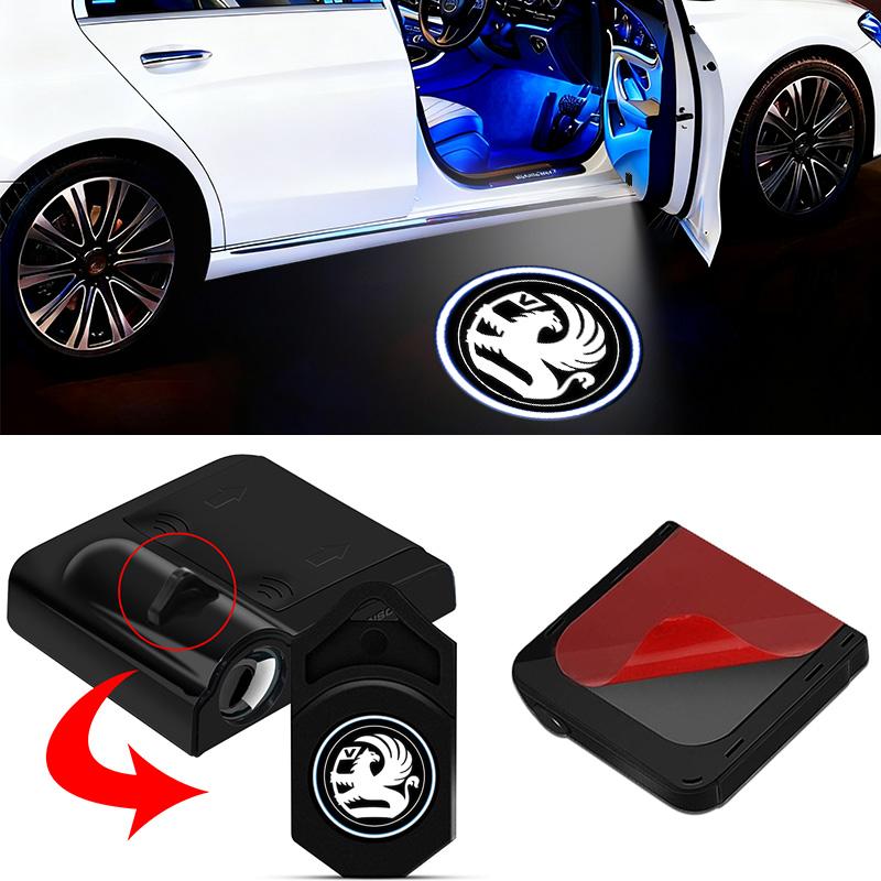 AAAYT1 Car Door Ghost Light LED Emblem Logo Laser Projector Courtesy Lamp For Opel Insigni Astra J G K B Corsa Zafira B Mokka Meriva