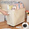 Yousheng Slim Laundry Basket with Wheels Large Capacity Strong Load-bearing Foldable Design Laundry Hamper Dirty Clothes Basket