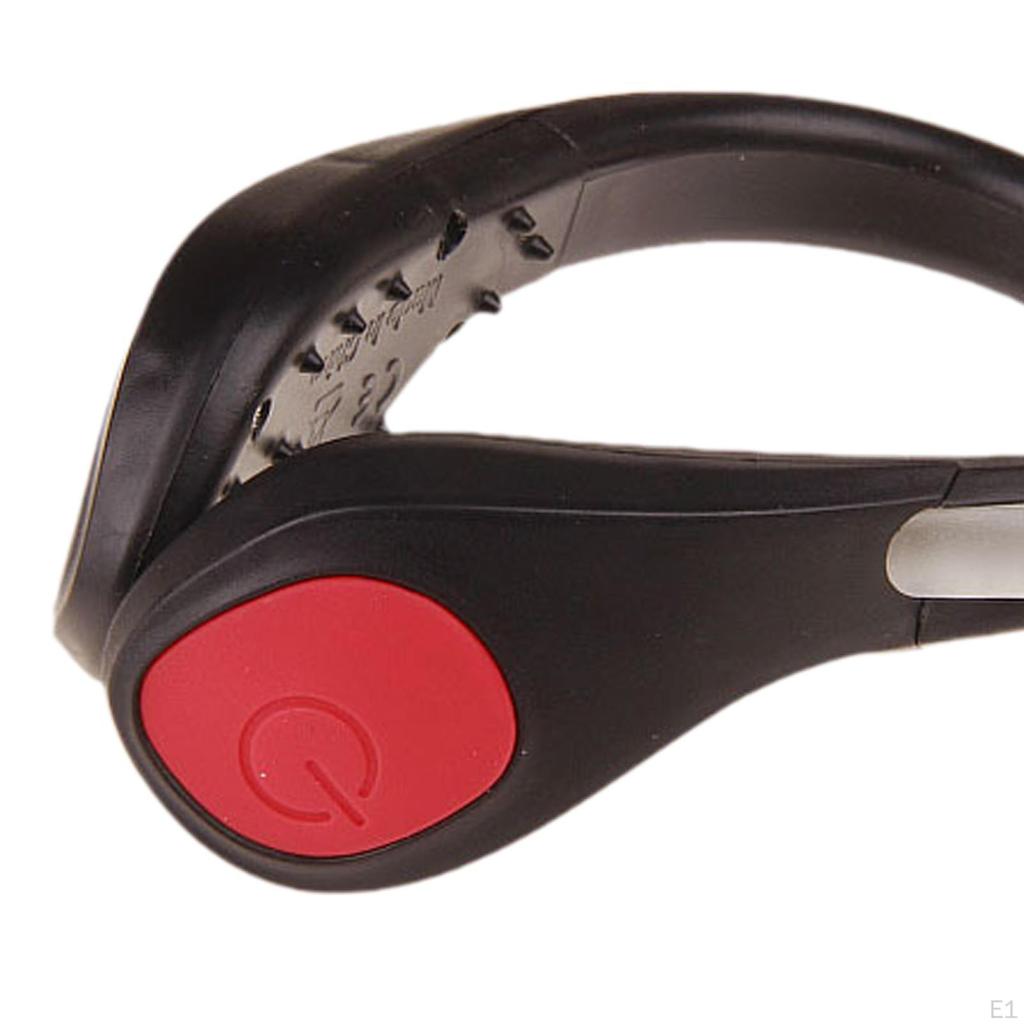 Светодиодный светильник с зажимом для обуви, 2 режима, аксессуар, вспышка, ночное предупреждение безопасности, подсветка на открытом воздухе