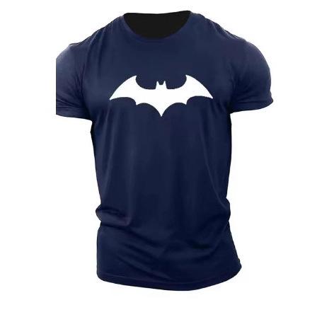 New Summer Fashion Men's Bat 3D Printed T-Shirt Casual O-Neck Men's Breathable Fitness Sports Short Sleeves Fast