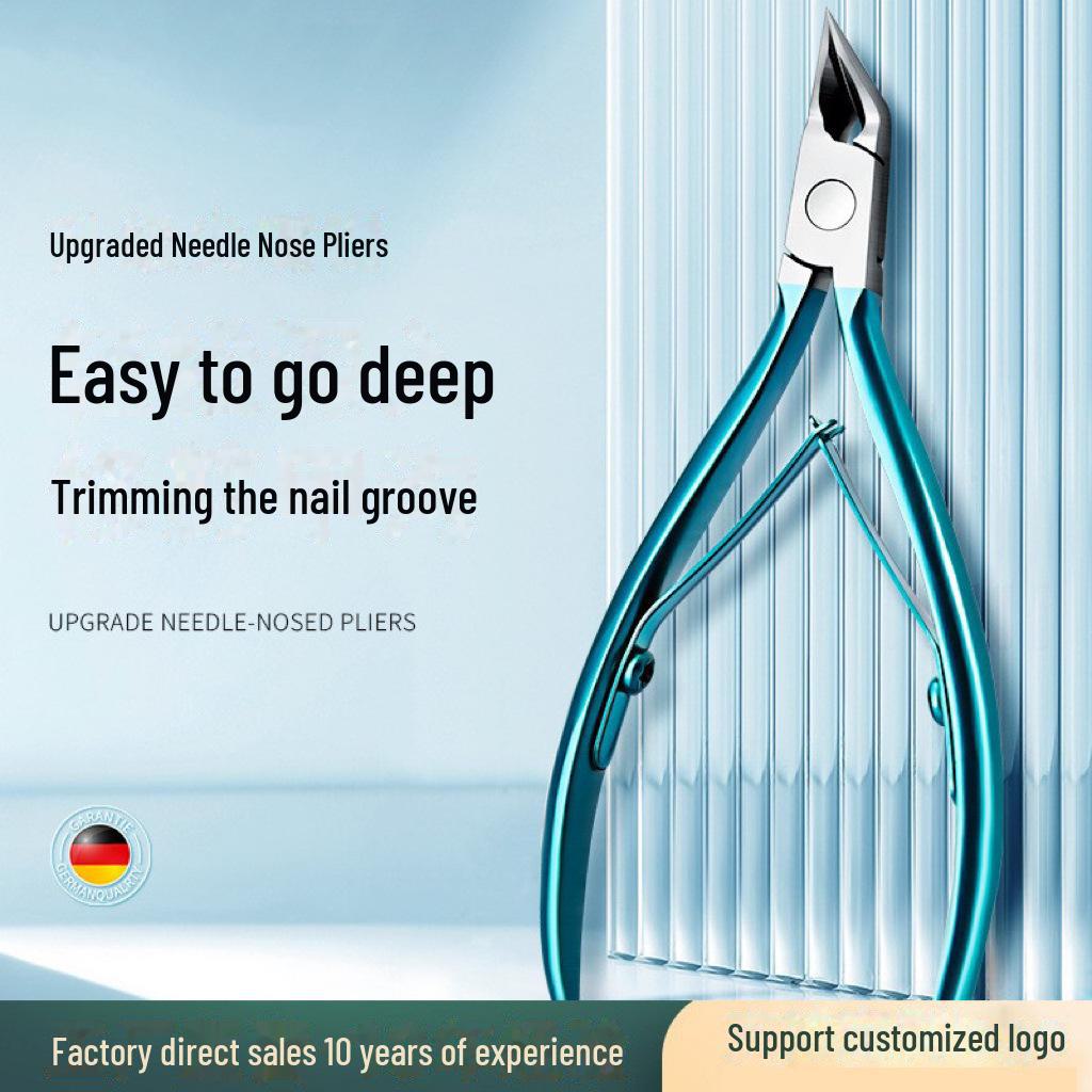 Oblique Nail Clippers for Ingrown Toenails – Precision Hawkbill Pliers with Pointed Tips