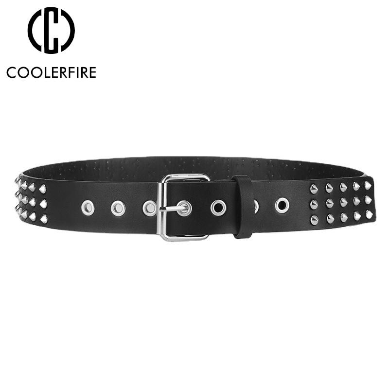 Women and Men Belts High Quality Fashion Punk Rivet Luxury Belt Classy Casual Decorative Belt Pin Buckle Belts for Women PK017
