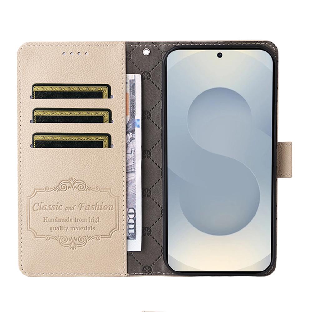 Чехол-книжка для Samsung Galaxy S25 Edge с блокировкой RFID, 3 слотами для карт, кожаный чехол для телефона из ПУ с ремешком на запястье